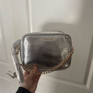 Victoria's Secret Silver Shoulder Bag